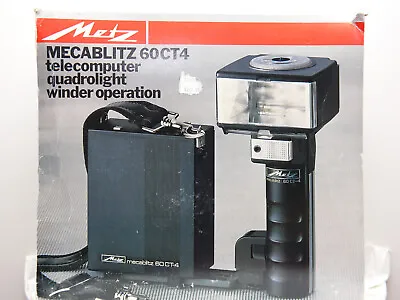 Metz Mecablitz 60-ct4 In Original Packing - Battery Does Not Hold Charge - • $525