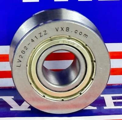 $43.63 • Buy 15x41x20mm V Groove Track Roller Guide Shield Ball Bearing LV202-41ZZ