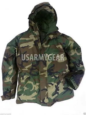 New US Army Cold Wet Weather Gen 1 ECWCS Woodland Goretex Parka Jacket S M L XL • $271