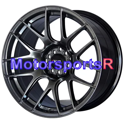 XXR 530 Chromium Black 18 18x9.75 +20 Rims Wheels 08 14 Mitsubishi Evo X GSR MR • $778