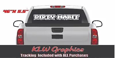 $14.75 • Buy Dirty Habit Decal Sticker Turbo Diesel Truck 4X4 Funny  7.3 6.7 6.6 Powerstroke