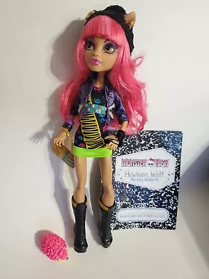 Monster High 13 Wishes Howleen Wolf Doll Gould 2011 Mattel With Pet!! Rare • $36