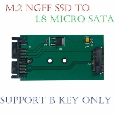 £4.99 • Buy M.2 NGFF SSD SATA 3.0 SSD To 1.8 Inch Micro SATA Expansion Card Adapter