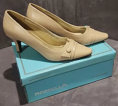 Marbella -Nude Pumps- Classic & Classy High Heels Size 8 Women's • $19.99