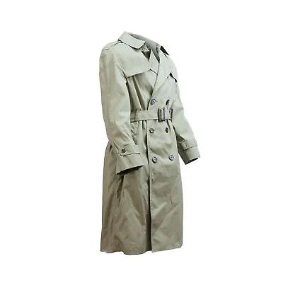 Usmc Marine Corps Trench Coat All Weather Pewter 2246 Mens 40 Short 8505-01-107- • $41.39