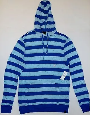 Pacsun Vurt Code Blue Pullover Striped Mens Hoodie Large $30 • $19.99