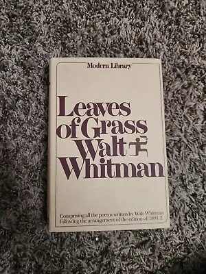 LEAVES OF GRASS By Walt Whitman Modern Library Edition Hardcover Poems Collectio • $13.49