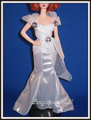 Beautiful Silver Screen Dress Silkstone Model Muse Royalty  • $24.95