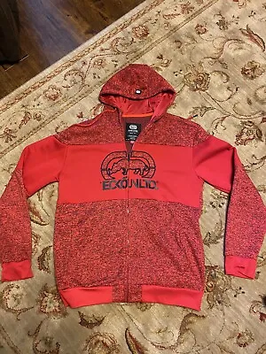 Ecko Unltd Hoodie Mens Large Red Full Zip Jacket Sweatshirt Rhino - Excellent • $21