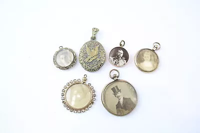 Antique Pendants Edwardian Victorian Locket X 6 • £3.20