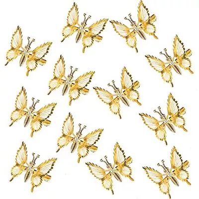 12 Pack Butterfly Hair Clips With Moving Wings Hair Barrettes Hair Pins • $13.50