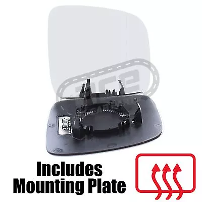 VW Transporter T5 Van 2003-2010 Heated Wide Angle Wing Mirror Glass Drivers Side • $14.86