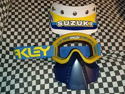 Vintage  Oakley Racing Goggles/mask   Bmx mxama Motocross Helmet Visor  • $399