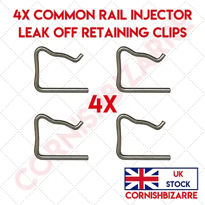 FOR VW PEUGEOT FORD CITROEN RENAULT SIEMENS INJECTOR LEAK OFF PIPE CLIPS X 4 • $6.68