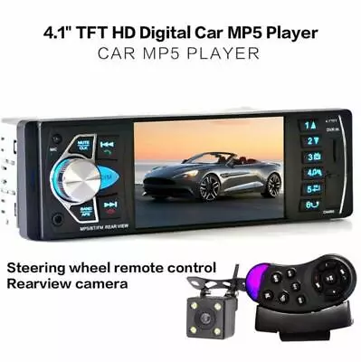 Car 4.1  HD Screen Bluetooth Stereo Radio MP5 Player AUX + Reversing Camera Kit • $66.23