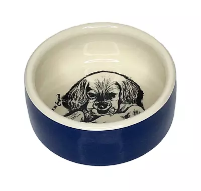 Mason Cash Made In England Dog Bowl Dish Puppy Inside Signed • $21.95