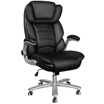 Big Tall Executive Office Chair Ergonomic High Back Computer Desk Chair Black • $193.97