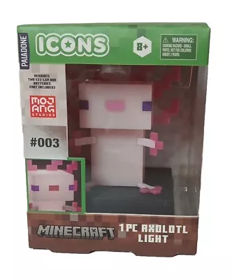 Minecraft Paladone Icons Axolotl Light-Series 1-2024- NIB • $15.99
