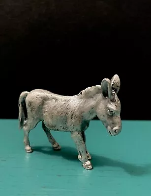 Pewter Pack Mule Donkey Gold Panning Western Animal Nativity Diorama Figurine • $14.99