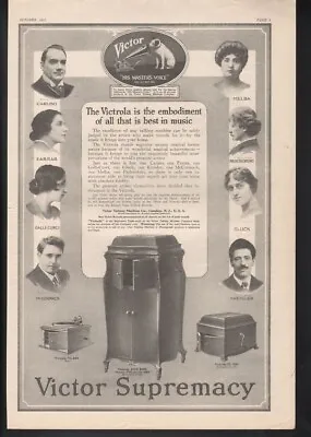 1917 Victor Victrola Xvii Ix Vi Supremacy Music Sing Dance Ist Camden N.j.19536 • $21.95