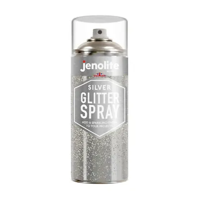 Jenolite Glitter Spray In A Clear Sealant | SILVER Or GOLD | Craft & Hobbies • £13.99