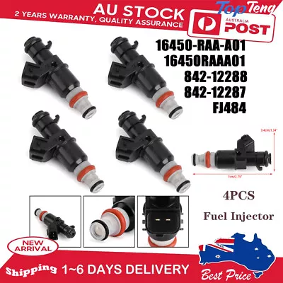 4PCS Fuel Injectors For Honda Accord 2.4L 2003-2007 16450RAAA01 16450-RAA-A01 • $42.75