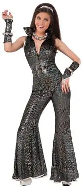 70's Disco Jumpsuit Adult Plus Size Women's Costume • $37.99