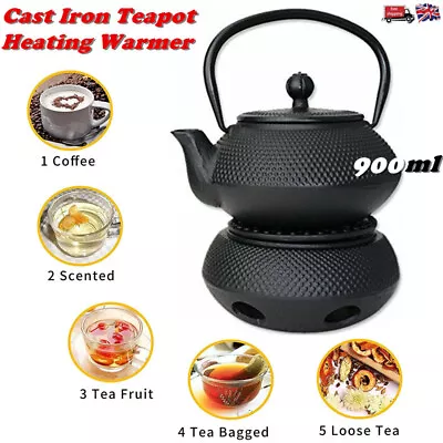 900ml Stovetop Tetsubin Teapot Japanese Cast Iron Tea Pot & Heating Appliances • £21.99