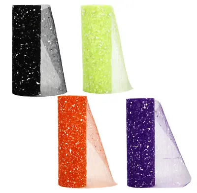 New Halloween Decorative Mesh With Splatter 6 In X 3 Yd ~ Choice  • $6.75