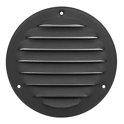 Anthracite Metal Round Air Vent Grille 100mm / 140mm With Fly Screen Duct Cover • £5.89