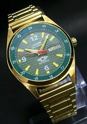 Vintage Citizen Automatic 21 Jewels Golden Plated Wrist Watch Japan Made -8200 • $37.99