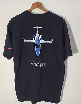 Vintage Honda  Hondajet Men's Black 2-Sided XL T-Shirt  Made In USA • $40