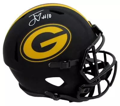 Jordan Love Signed/Auto Full Size Eclipse Replica Helmet Packers Beckett 188315 • $349