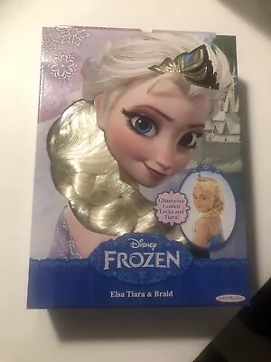 Disney Frozen Princess Elsa Tiara And Glam Golden Locks Braid New In  Box • $14.99