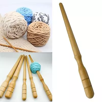 Handheld Yarn Winder Portable Yarn Holder Ball Winder Wood 30cm Wool Yarn Ball • £10.30