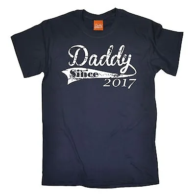 Fathers Day Gift - Daddy Since T-SHIRT Dad Personalised Christmas Gift ANY YEAR • £12.95