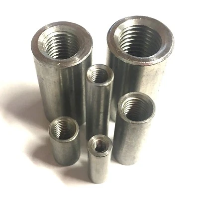 £3.39 • Buy M6 M8 M10 M12 M16 M20 Round Threaded Stud Connector Nuts A2 Stainless Steel