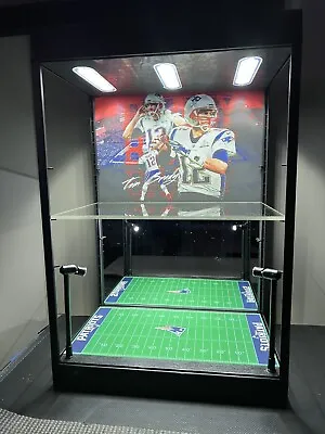 Tom Brady Custom LED Mini Helmet Display Case - New England Patriots • $215