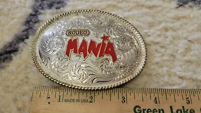Rodeo Mania Silver Plated Belt Buckle Montana Silver Smiths • $14.99