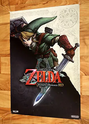 The Legend Of Zelda Twilight Princess HD Very Rare Promo Poster Nintendo Wii U • £143.92