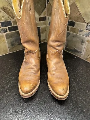 Tony Lama 4013 Gold Label Oil Proof Cowboy Boots Men's 10D • $74.95