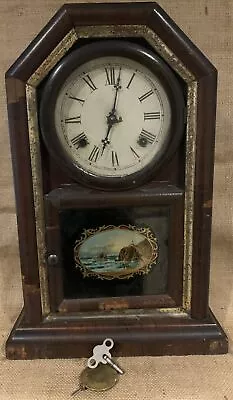 Antique Waterbury 8 Day 30 Hour Rosewood Cottage Clock • $28