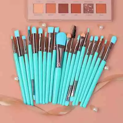 20pcs Fluorescent Color Makeup Brush Set Professional For Eyeshadow Eyeliner Eye • $5.75