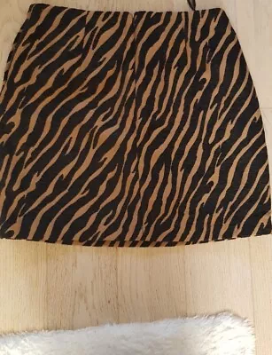 BNWT Warehouse Zebra Print Mini Skirt Size 10 • £4