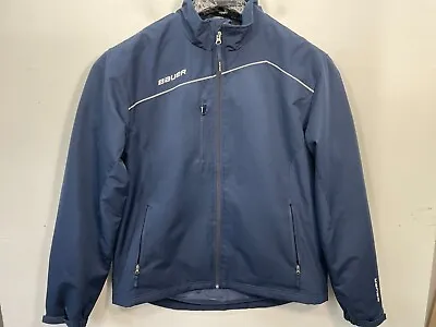 Bauer Hockey Core Lightweight Warmup Jacket Blue Mesh Lined Size Md • $24.99