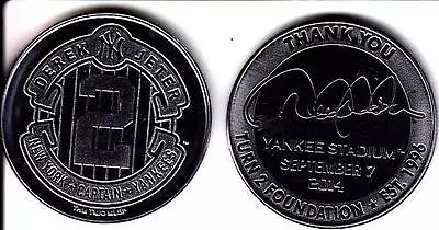 $9.49 • Buy Derek Jeter Day Commemorative Coin New York Yankees Sga 9/7 2014 Stadium Limited