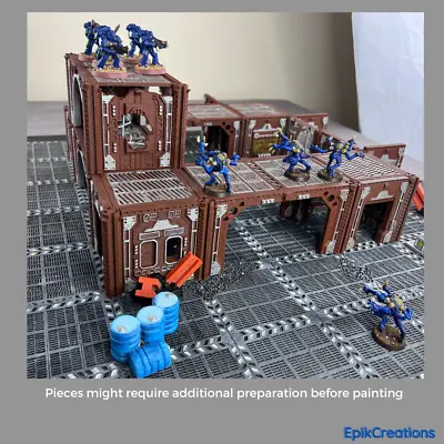 3D Printed Sci-fi Terrain - Ideal For Necromunda And Warhammer 40K • £100