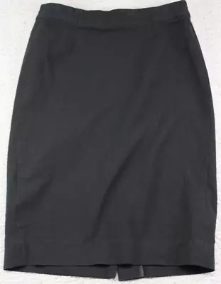 Gap Skirt Womens 2 Black Pencil Rear Zip Rear Split Knee Length Modest Career • $12.44