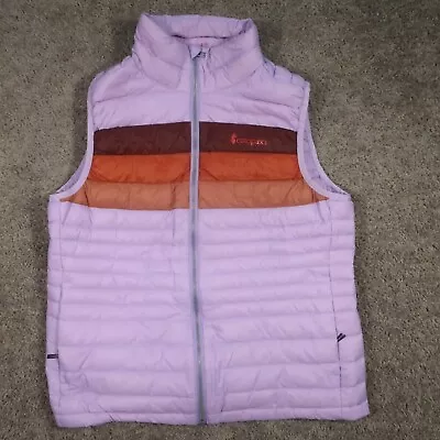 Cotopaxi Down Puffer Vest Womens Medium Purple Lightweight Packable Retro EUC • $65