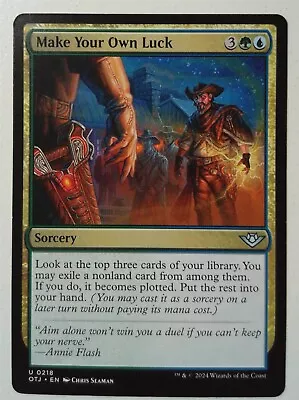 Make Your Own Luck *Uncommon* Magic MtG X1 OTJ Outlaws Of Thunder Junction • $1.69